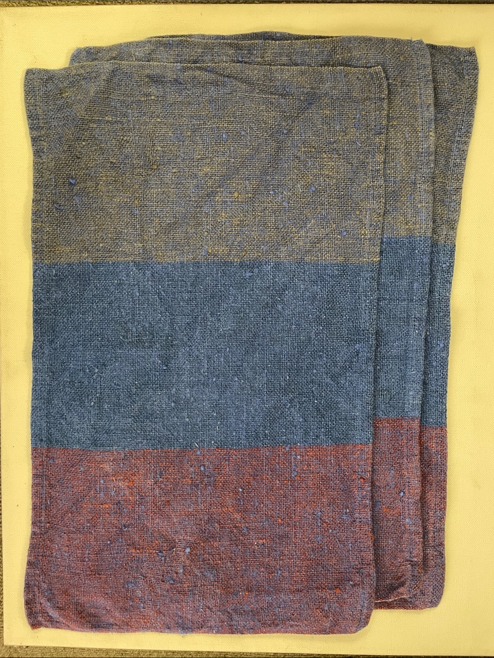 Tampella 100% linen set of 3 placemats stunning weave & colors made in Finland